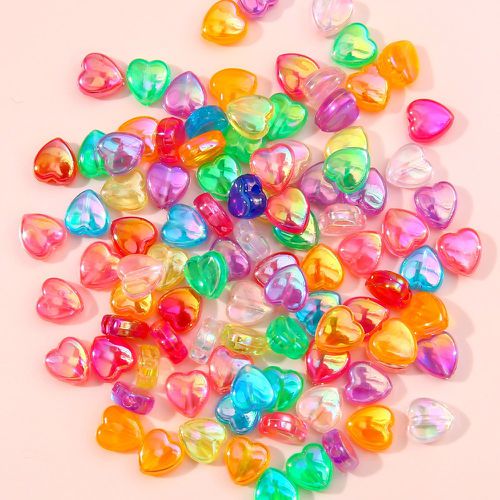 Pièce DIY perle de couleur aléatoire design cœur - SHEIN - Modalova
