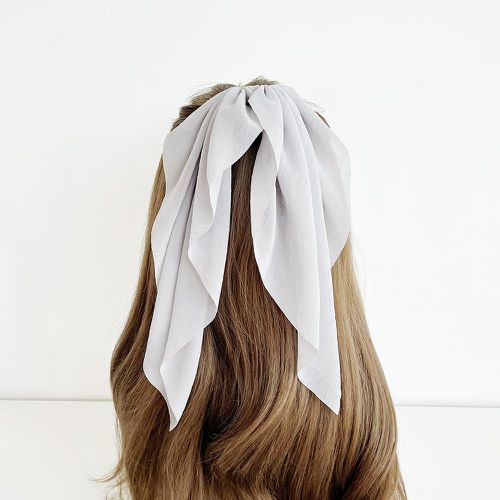 Élastique avec foulard pour cheveux design nœud en mousseline - SHEIN - Modalova