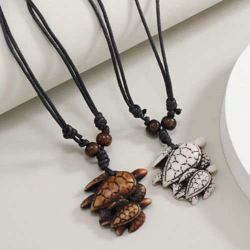 Pièces Collier avec pendentif tortue - SHEIN - Modalova