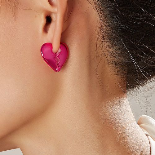 Boucles d'oreilles à design cœur - SHEIN - Modalova