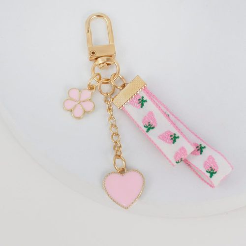 Porte-clés à pendentif fleur et cœur - SHEIN - Modalova