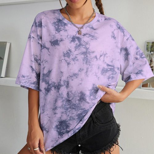 T-shirt oversize tie dye - SHEIN - Modalova