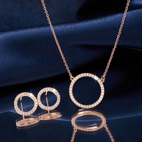 Pièces Set de bijoux zircone cubique à détail cercle - SHEIN - Modalova