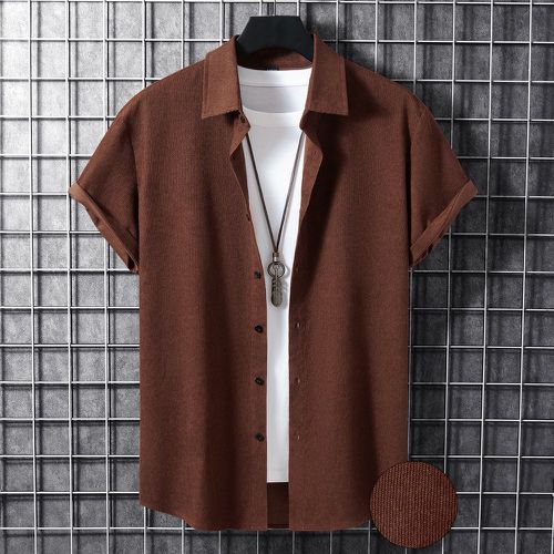 Chemise à bouton en velours côtelé (sans t-shirt) - SHEIN - Modalova