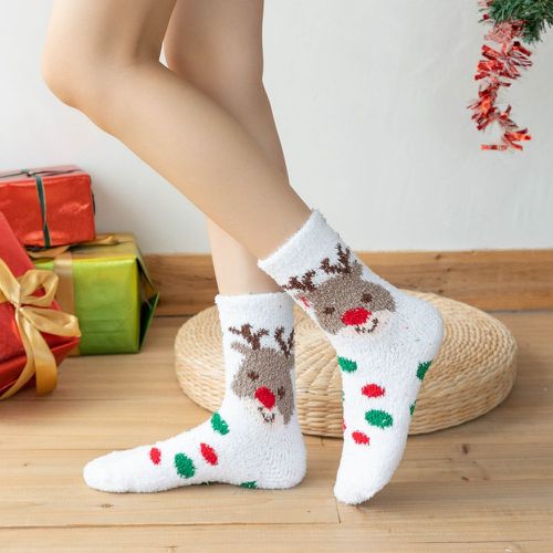 Chaussettes Noël à motif de cerf - SHEIN - Modalova