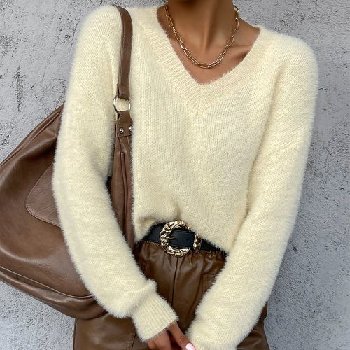 Pull en maille pelucheuse - SHEIN - Modalova