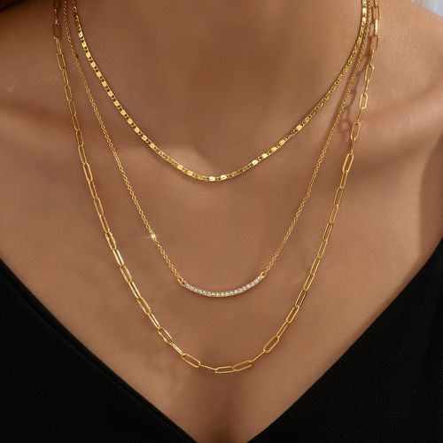 Collier avec zircone cubique - SHEIN - Modalova