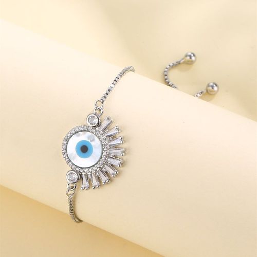 Bracelet zircone cubique à détail yeux - SHEIN - Modalova