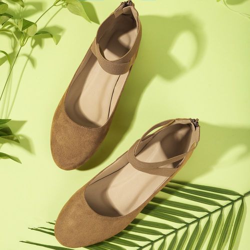 Chaussures plates en suédine minimaliste - SHEIN - Modalova