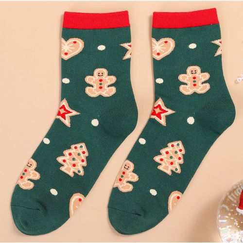 Chaussettes arbre de Noël & à motif étoile - SHEIN - Modalova