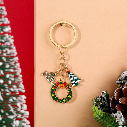 Porte-clés arbre de Noël & à breloque lettre - SHEIN - Modalova
