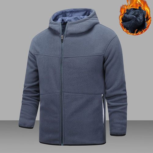 Veste zippé à capuche en polaire thermique - SHEIN - Modalova