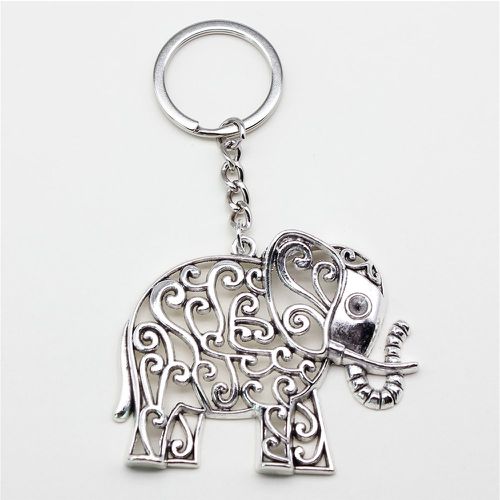 Porte-clés ajouré à breloque d'éléphant - SHEIN - Modalova