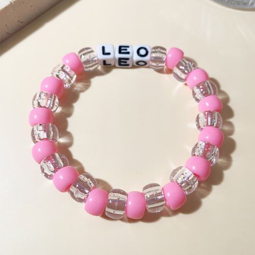 Bracelet perlé Lion à lettres - SHEIN - Modalova