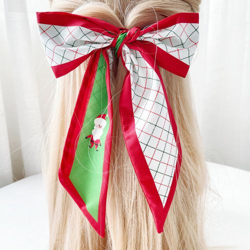 Bandeau pour cheveux père Noël & à carreaux - SHEIN - Modalova