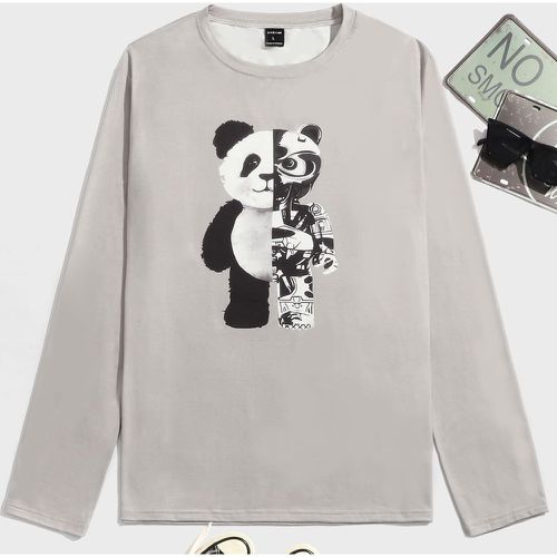 T-shirt panda et à imprimé robot - SHEIN - Modalova
