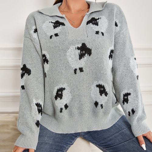 Pull mouton motif - SHEIN - Modalova