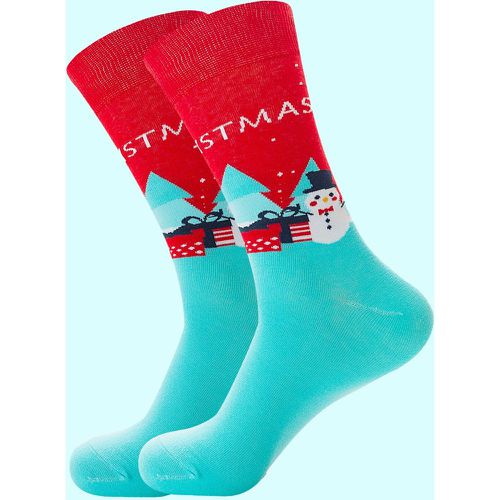 Chaussettes Noël bon de neige motif - SHEIN - Modalova
