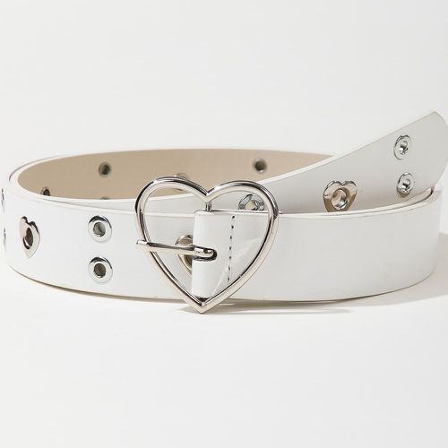 Ceinture à boucle design cœur & Perforatrice - SHEIN - Modalova