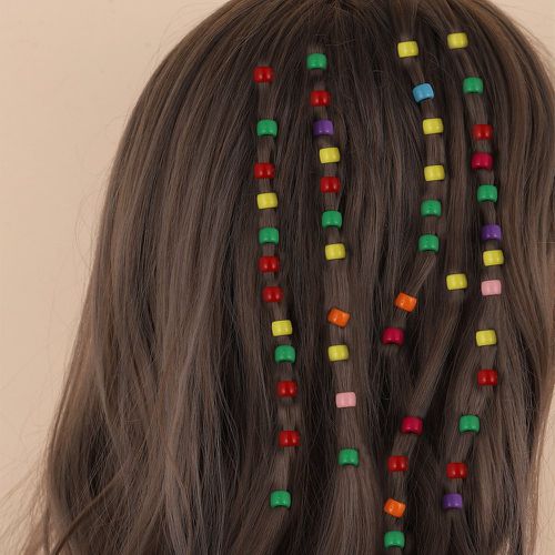 Pièces de couleur aléatoire Anneau pour cheveux avec Outil - SHEIN - Modalova