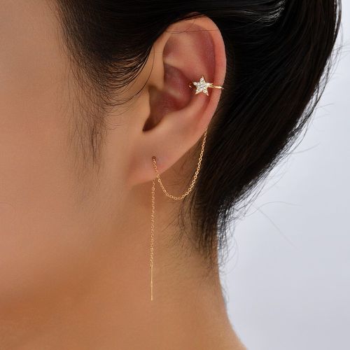Boucles d'oreilles zircone cubique à détail étoile - SHEIN - Modalova