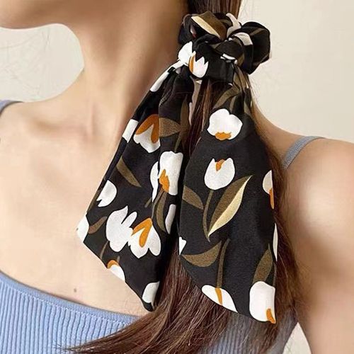 Élastique avec foulard pour cheveux à imprimé floral - SHEIN - Modalova