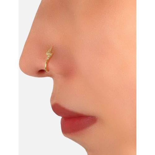 Piercing à nez à strass à détail foudre - SHEIN - Modalova