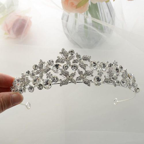 Bandeau à strass à détail papillon design couronne de mariée - SHEIN - Modalova