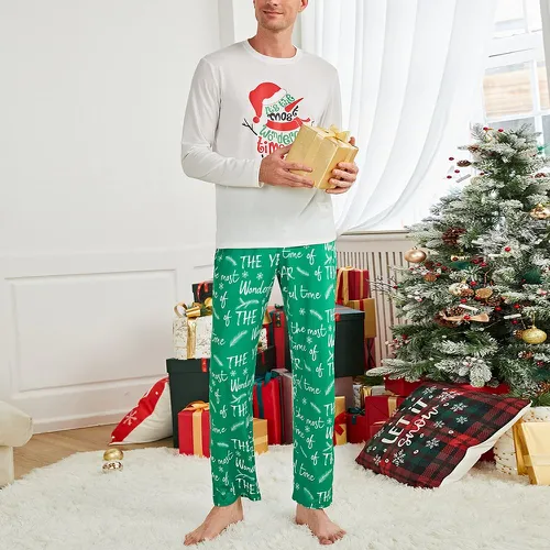 Ensemble pyjama pantalon & t-shirt à imprimé Noël - SHEIN - Modalova