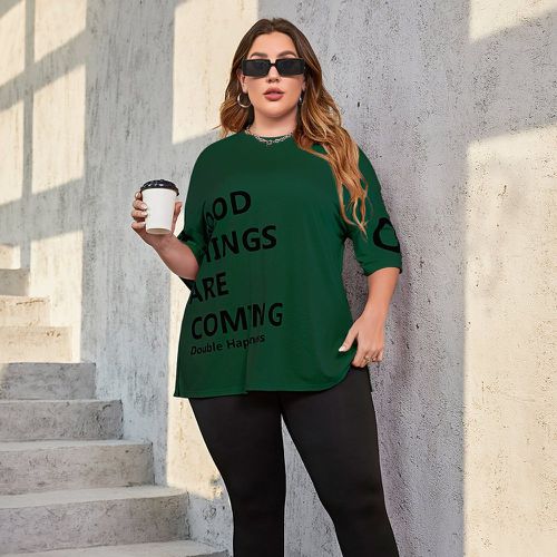 T-shirt graphique de slogan & Legging - SHEIN - Modalova