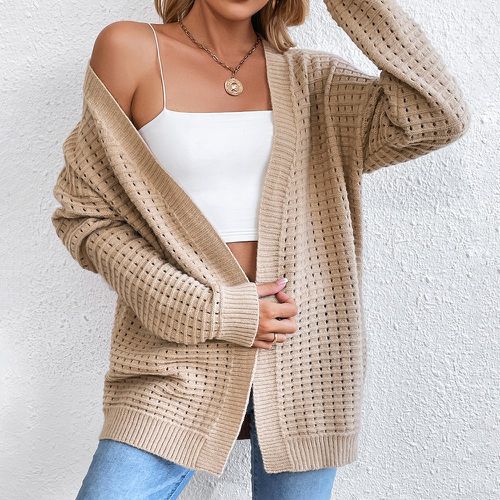 Cardigan en maille ouvert - SHEIN - Modalova