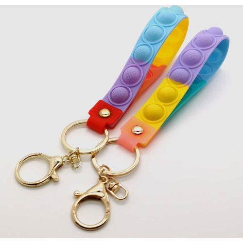 Pièces Porte-clés jouet fidget anti-stress à blocs de couleurs - SHEIN - Modalova