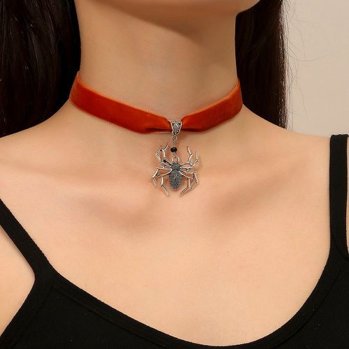 Ras-du-cou araignée pendentif - SHEIN - Modalova