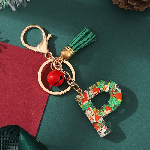Porte-clés avec Noël lettre à franges - SHEIN - Modalova