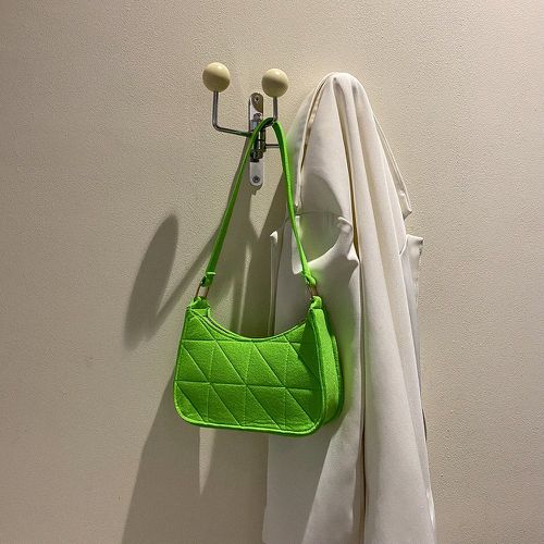 Sac hobo mini vert fluo à couture - SHEIN - Modalova
