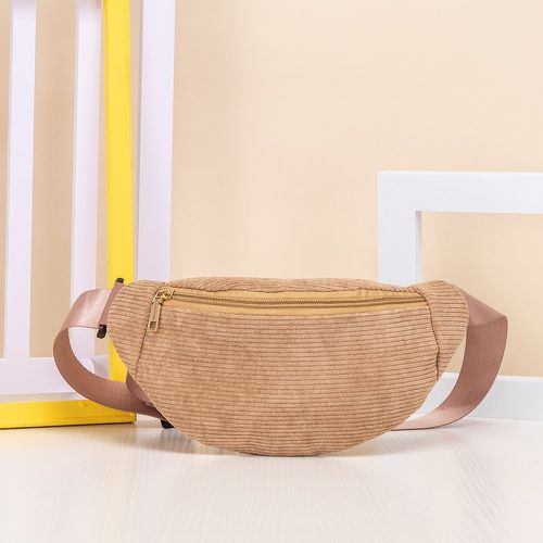 Sac banane minimaliste en velours côtelé - SHEIN - Modalova