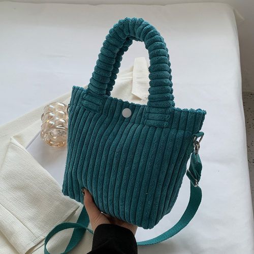 Sac seau minimaliste en velours côtelé - SHEIN - Modalova