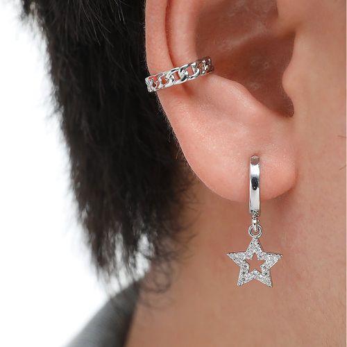 Pièces Boucle d'oreille avec zircone cubique à détail étoile - SHEIN - Modalova