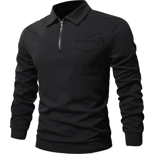 Homme Sweat-shirt zippé à poche - SHEIN - Modalova