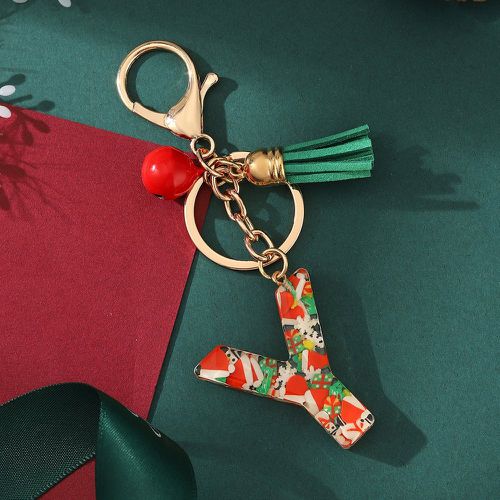 Porte-clés Noël lettre & à breloque clochette - SHEIN - Modalova