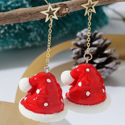 Boucles d'oreilles chapeau Noël à détail étoile - SHEIN - Modalova