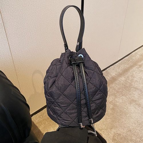 Sac seau mini matelassé à cordon - SHEIN - Modalova