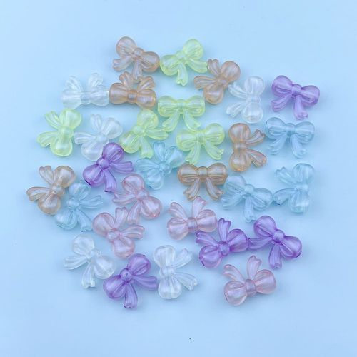 Pièces de couleur aléatoire en forme de nœud DIY perle - SHEIN - Modalova