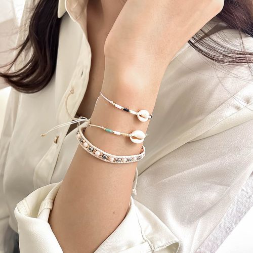 Pièces Bracelet coquille & à perles - SHEIN - Modalova