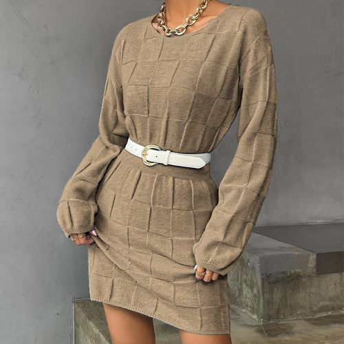 Robe pull texturé en tricot - SHEIN - Modalova