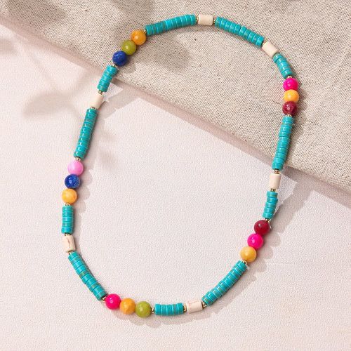 Collier à perles à détail turquoise - SHEIN - Modalova