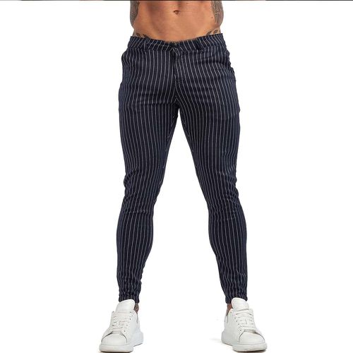 Homme Pantalon moulant à rayures - SHEIN - Modalova