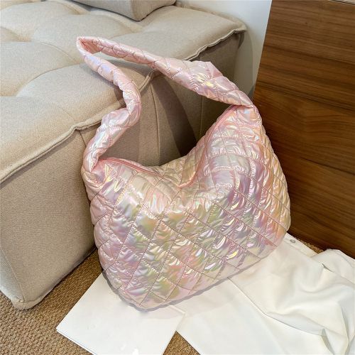 Sac hobo holographique matelassé - SHEIN - Modalova