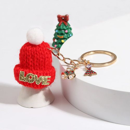 Porte-clés Noël à strass à breloque arbre & chapeau - SHEIN - Modalova