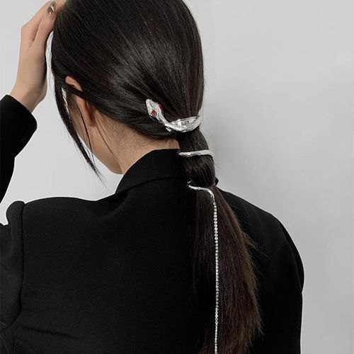 Épingle à cheveux avec strass design serpent - SHEIN - Modalova